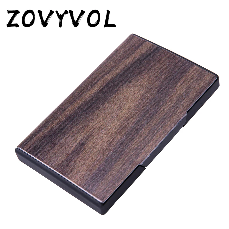 

ZOVYVOL Metal Fashion Business Card Box 2021 Name Card Case RFID Blocking Smart Wallet Different Pattern Credit Card Holder