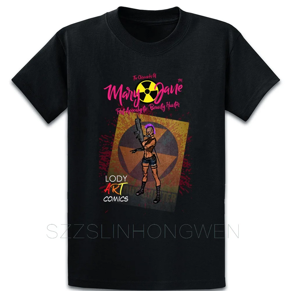 Футболка Mary Jane Post Apocalyptic Bounty Hunter известная летняя хлопковая с круглым вырезом
