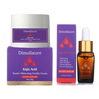 dimollaure kojic acid whitening cream lightening blemish serum remove freckle melasma pigment melanin sunburn acne dark spot