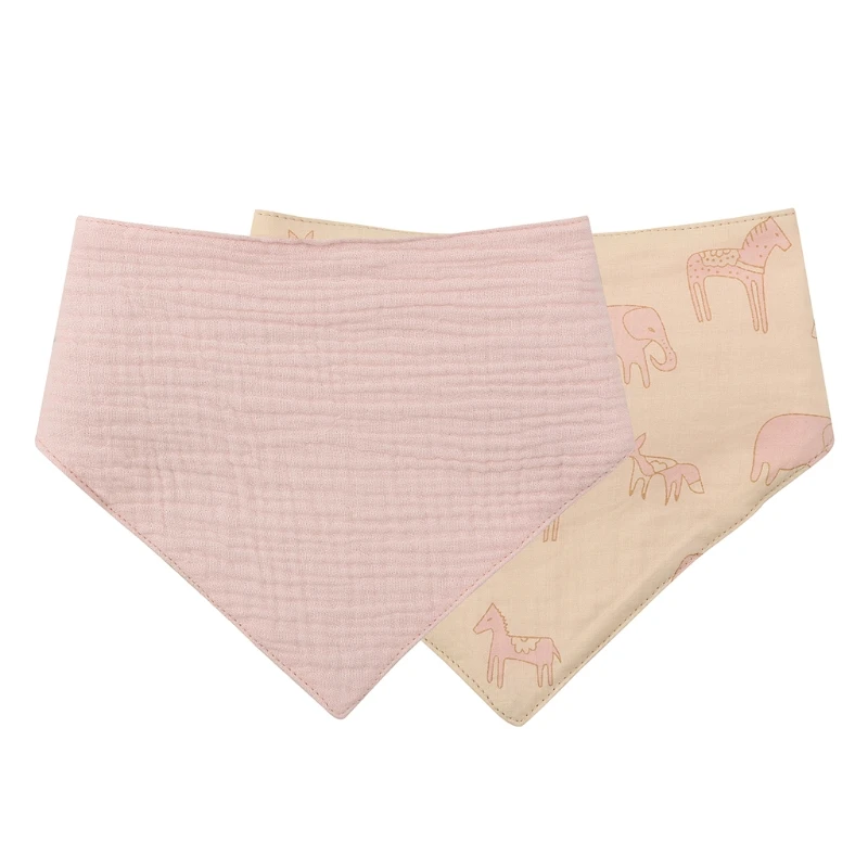 

Слюнявчик для кормления ребенка, двусторонний Слюнявчик с кнопками, треугольная ткань с заусенцами