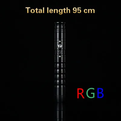 Черный Светильник saber Косплей изменение 11 цветов светильник Luke Saber Jedi Sith Laser Force Fx тяжелый Дуэльный громкий звук - Цвет: Черный