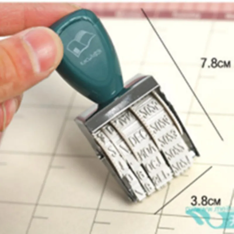 1 шт. Винтаж Пластик Rolling печать месяц дата DIY колеса марки дневник альбом