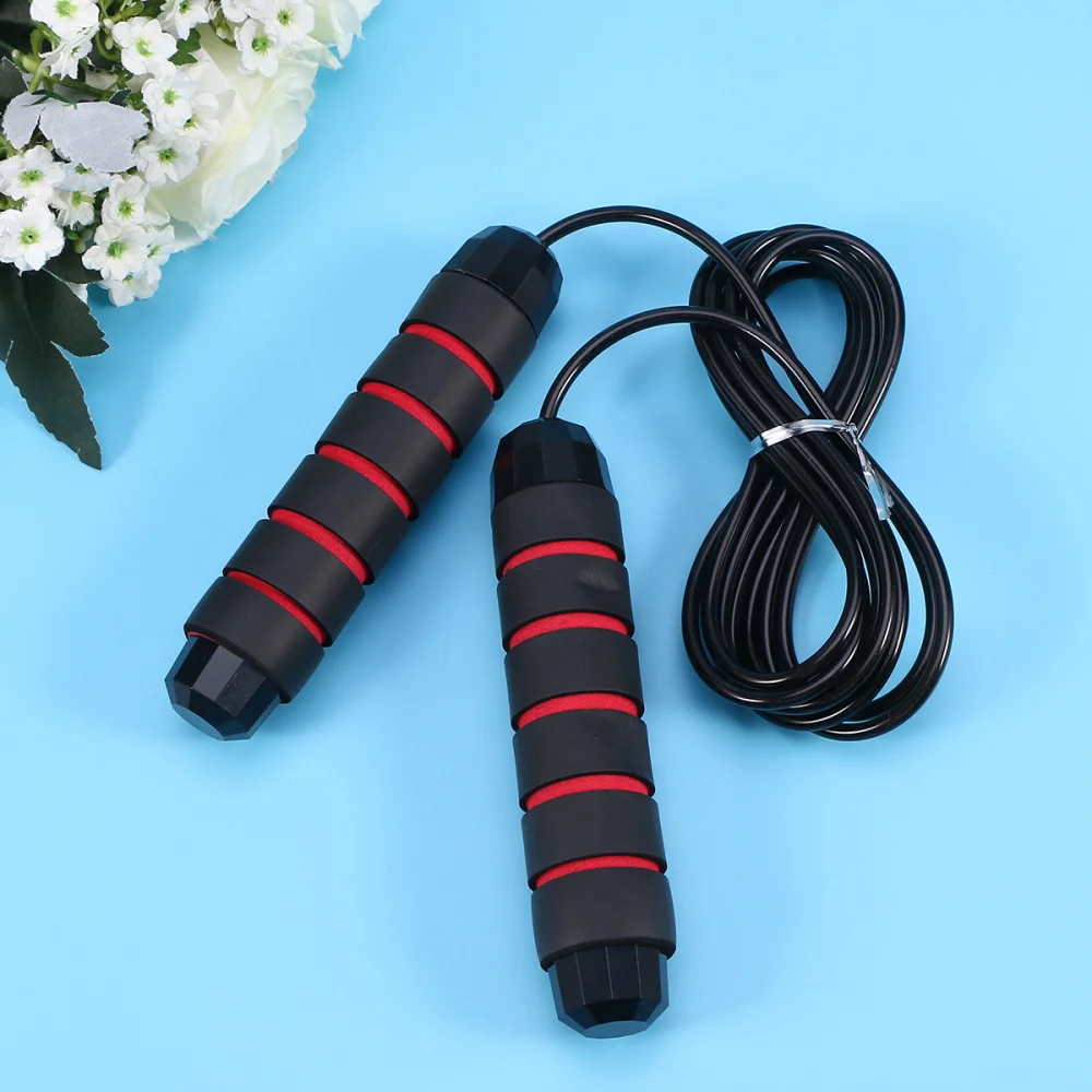 

Wire Jump Rope Skipping Rope Fitness Boxing Workout Weight Wire Skipping Rope Sports Accessories for Gym Training(Black and
