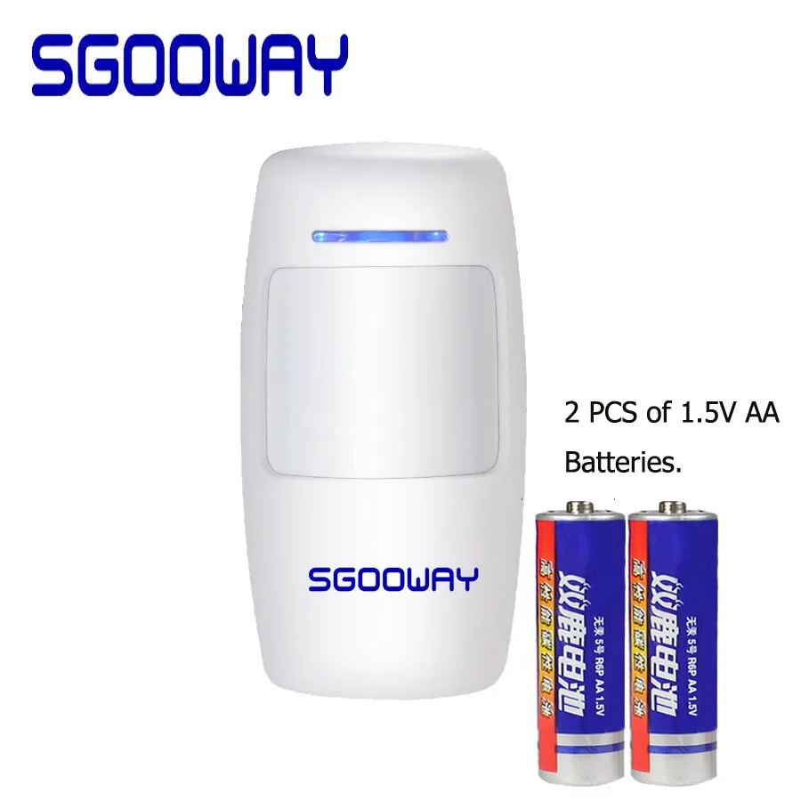 1 PCS PIR sensor Sgooway CE met беспроводной PIR Датчик инфракрасный датчик движения Детектор подходит для системы сигнализации - Цвет: 1 PCS PIR sensor