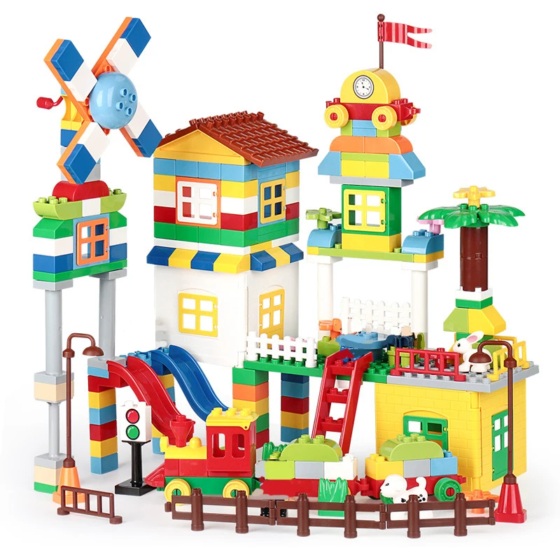 

253 шт., Детский конструктор «ветряная мельница»