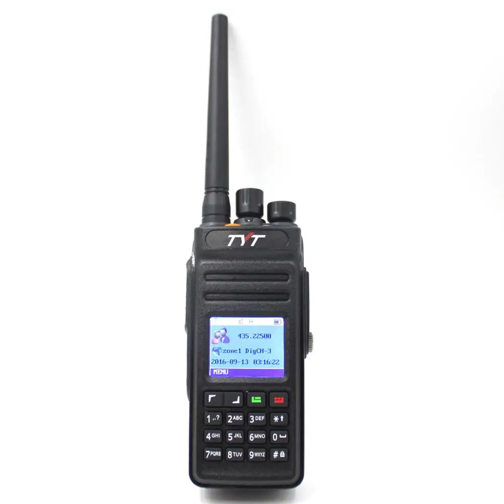 TYT MD-398 DMR радиостанция IP67 Водонепроницаемый 136-174 МГц 10 Вт рация с GPS встроенный 2800 мАч радиоприемник - Цвет: MD-398-VHF-GPS
