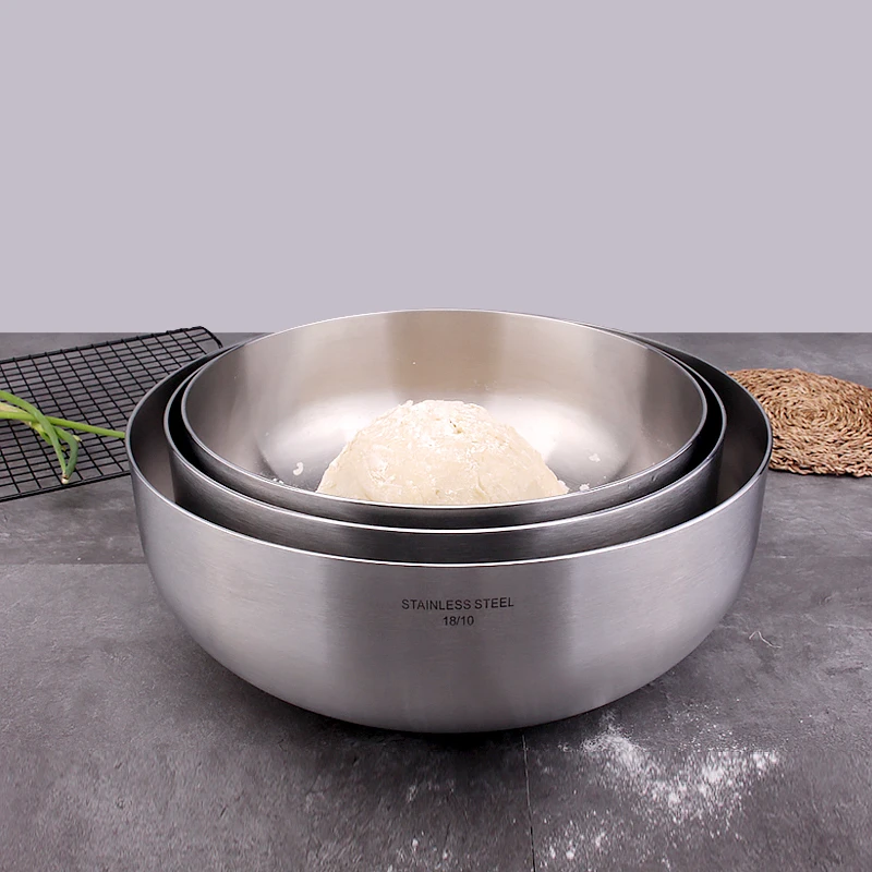 

COOKONE Stainless Steel Soup Bowl Thickened Basin 26CM 304 Thickened Soup Basin 1PCS