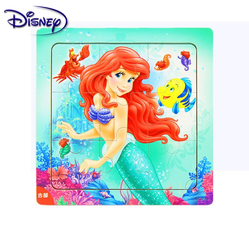 Disney 9 шт./16 шт. Белоснежка v Холодное сердце Aisha/паззл на основании мультфильмов