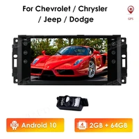 4core 2g64g 2din android10 car gps for jeep cherokee 2009 2008 2010 wrangler car stereo for dodge radio for chrysler autoradio