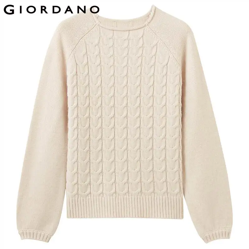 Свитер женский трикотажный в рубчик с круглым вырезом однотонный 05359625 | Женская