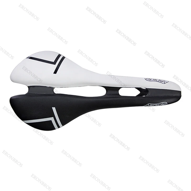 White Black Ultralight Selle full Carbon Saddle Bicycle vtt racing seat Wave Road Bike Saddle for men sans cycling Seat mat bike Spare Parts - Цвет: White Black