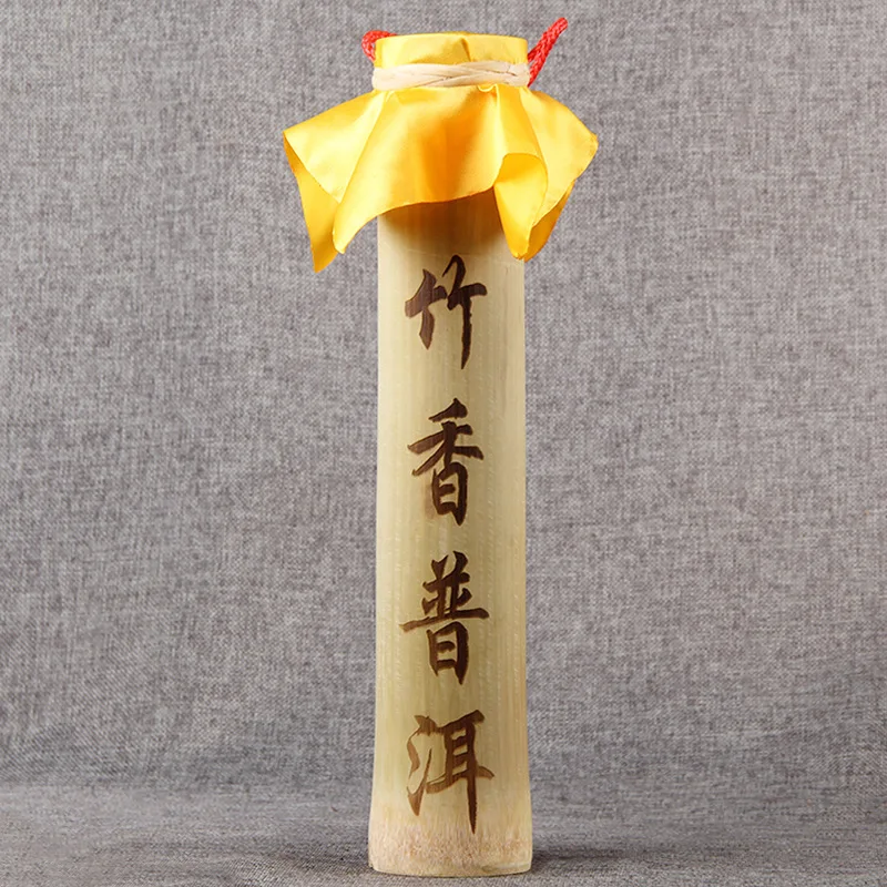 

7A Special Bamboo Tube Pu'er Tea Menghai Ancient Tree Bamboo Fragrant Raw Pu'er Tea 500g