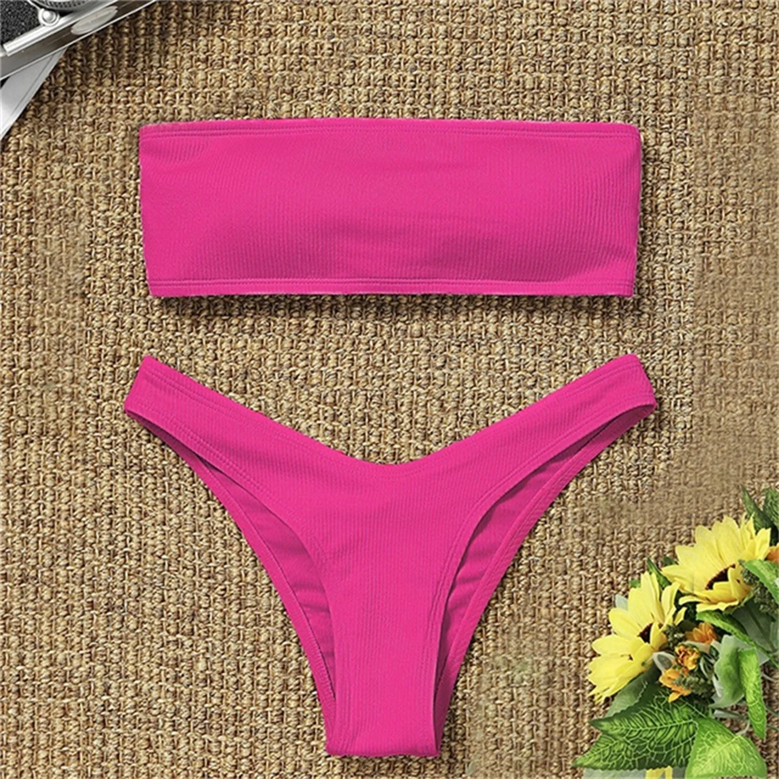 

Sexy High Waisted Bikini Set Women Tummy Control Two Piece Swimsuit Summer swimming suit for women sexy femme Swimwear biquini