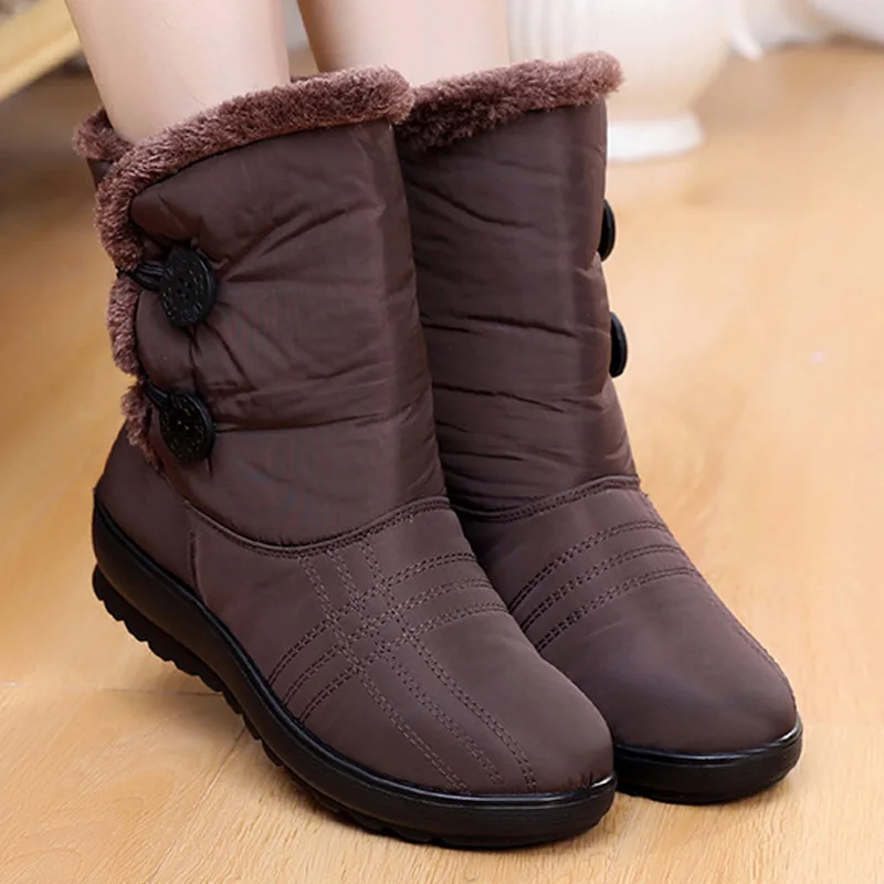 

Women's Anti-skiing Boots 2021 New Women's Boots Warm Winter Boots Waterproof Shoes Winter Women's Shoes Plus Velvet Cotton Boot