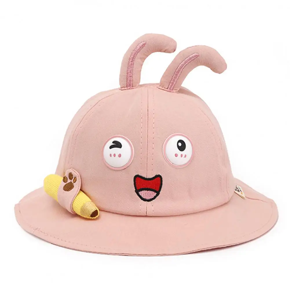 

2021 Cute Fisherman Hat Cartoon Bunny Shape Sun Protection Breathable Toddlers Bucket Hat Dropshipping