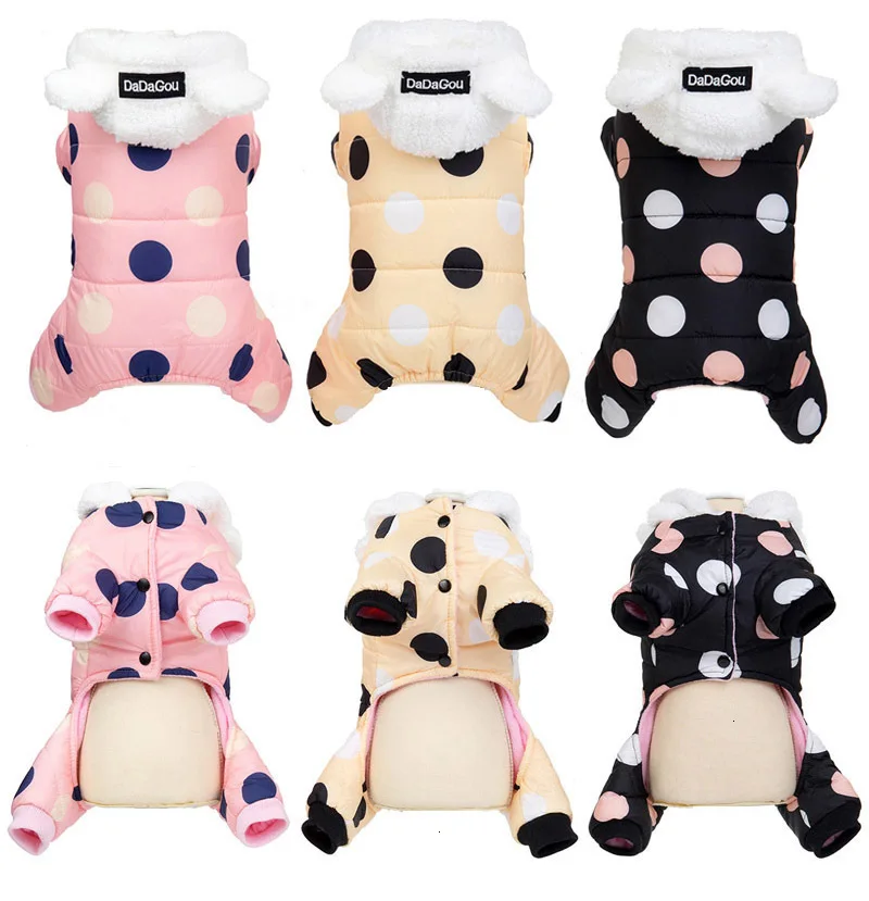 Fashion Pet Small Dog Clothes Winter Warm Dog Jacket Harness Chihuahua Puppy Coats XS-XL