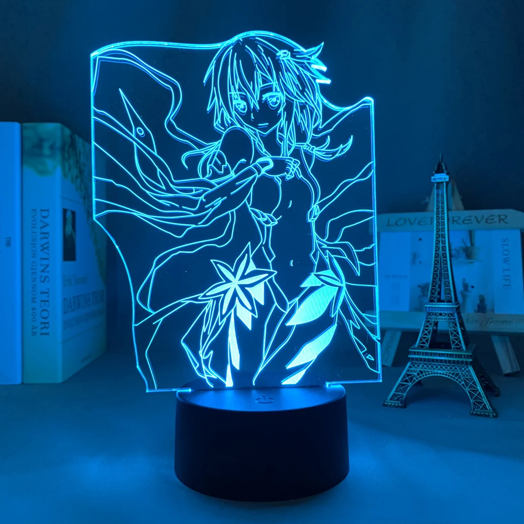 

3d Lamp Guilty Crown Inori Yuzuriha for Bedroom Decorative Night Light Birthday Gift Room Table Led Light Anime Guilty Crown