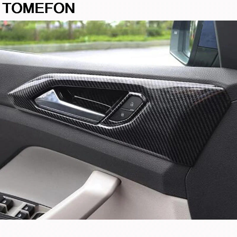 

Внутренняя ручка автомобильной боковой двери TOMEFON для Volkswagen T-Cross 2018 2019 2020, корпус чаши, литье, отделка, аксессуары для интерьера, АБС