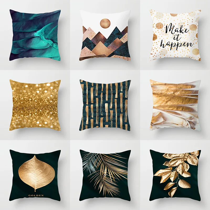 

New Pillowcase Pillowcover Light Luxury Sofa Cushion Cover Short Plush Pillow Cover Cushion Bed Car Home Decorative 45X45cm