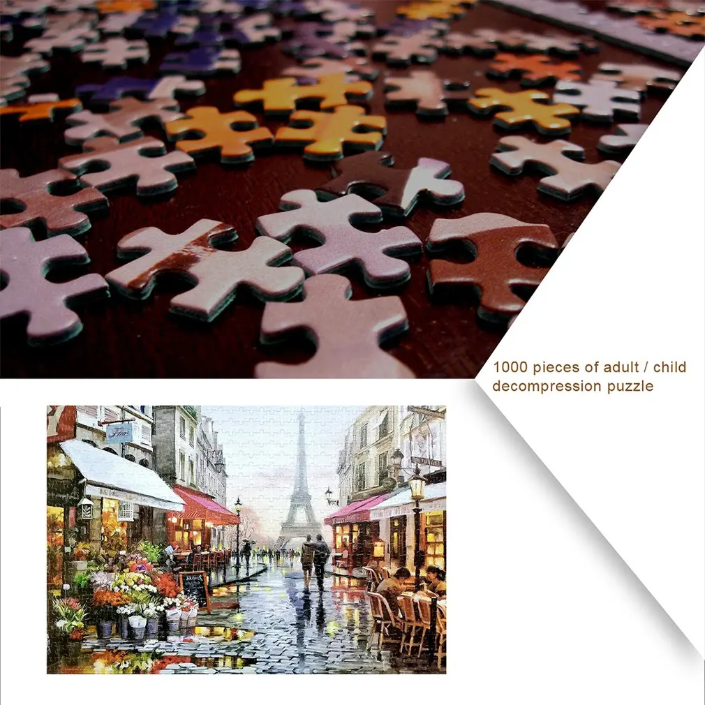 

1000 Pieces Jigsaw Puzzles Architectures Mini Jigsaw Picture Puzzles Educational Toys For Adults Children Kids Games Toys Gifts