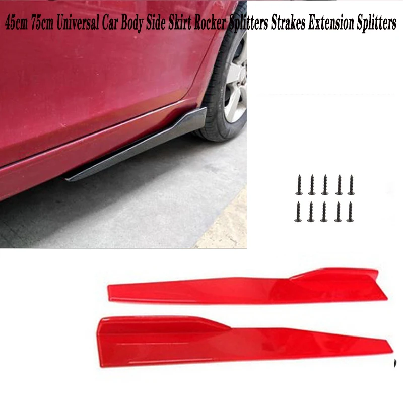 2x45 см для Alfa Romeo 159 Kia Ceed Rio Cerato Sportage Subaru Foreste Impreza Saab Автомобильная боковая юбка