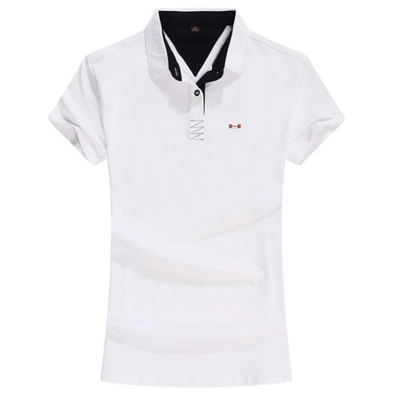 Высокое качество 2020 летние новые женские рубашки поло с коротким рукавом