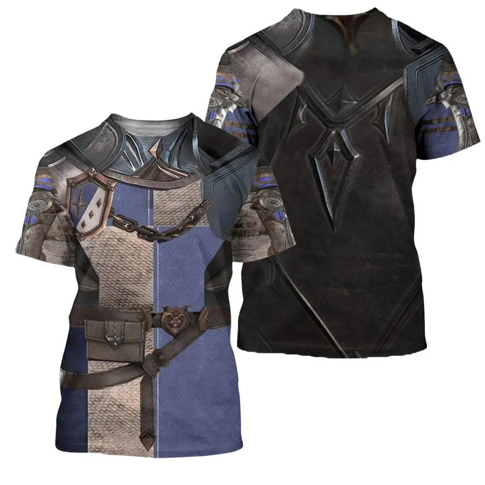 

2020 summer new knight templar 3DT shirt print clothes Harajuku clothing hot selling trend top