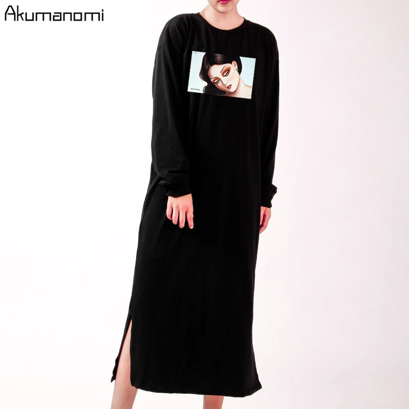 Длинные платья на весну и осень размера плюс 7xl 6xl 5xl 4xl 3xl Xxl повседневное Boho с