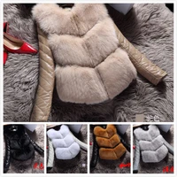 2022 fashion autumn winter coat thick warm women faux fox fur high grade jacket xs xxl