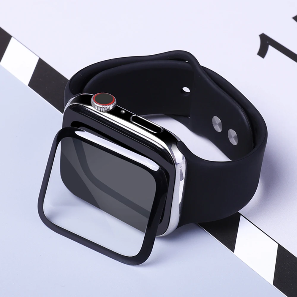 Подходит для защиты экрана apple watch 38 мм 40 42 44 3D Стекловолоконная закаленная пленка