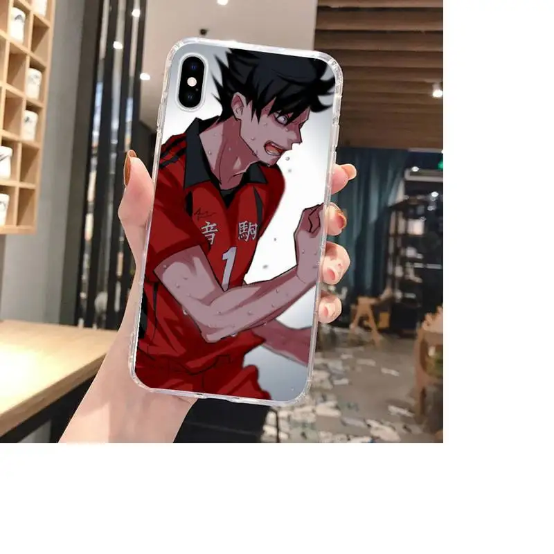

Yinuoda Haikyuu Kuroo Tetsurou Phone Case For Clear-Iphone 5 5s se 6 6s 7 8 11 12 X Xs Xr Pro Plus Max Mini Cover