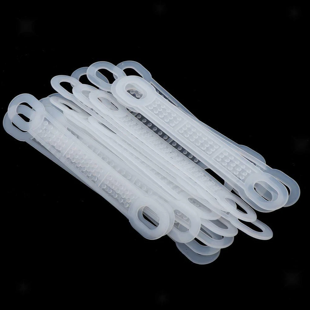 

100pcs Silicone Clothes Hanger Grips Anti-Slip Clothes Hanger Non Slip Strip for Men Women Clothes Accessory