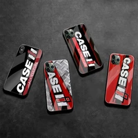 case ih tractor logo phone case tempered glass for iphone 13 12 mini 11 pro xr xs max 8 x 7 plus se 2020 cover