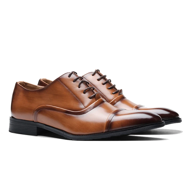 

Oxford Business Style Man Shoe Dress Best Men Shoes Office Casual Original Genuine Leather Designer Mens Shoes