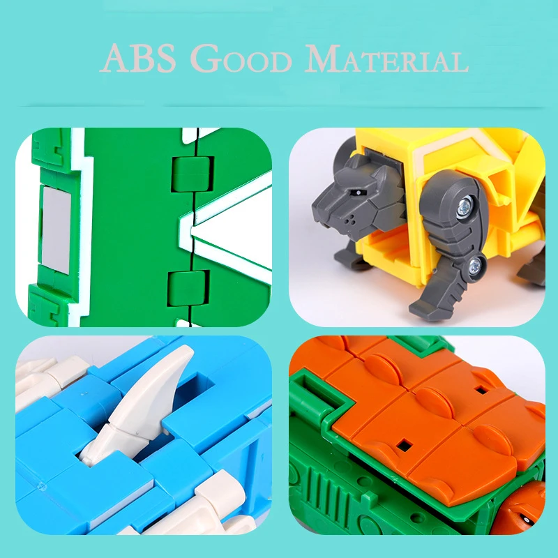 

26 letter A-Z Alphabet Animal Dinosaur Warrior Deformation Action Figures Transformation Robot Toys For Children Gift Brinquedos
