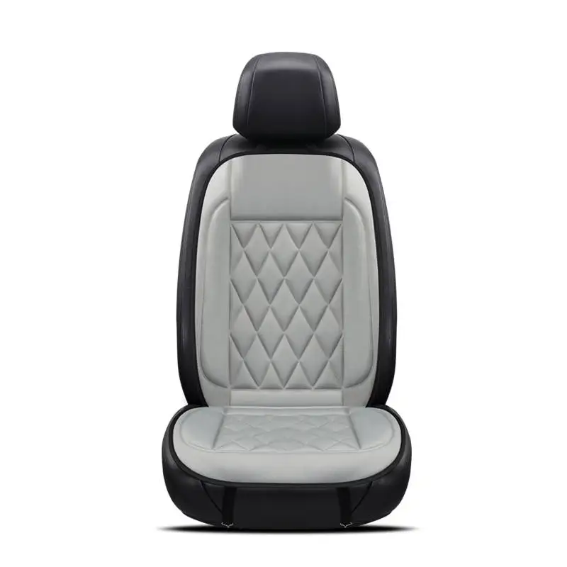 Gray 24V 1 Pcs Автомобильная нагревательная Подушка, зимняя Универсальная автомобильная электрическая грелка, грелка для сидения, двойное одно сиденье, одна Автомобильная грелка - Название цвета: Gray 24V 1 Pcs