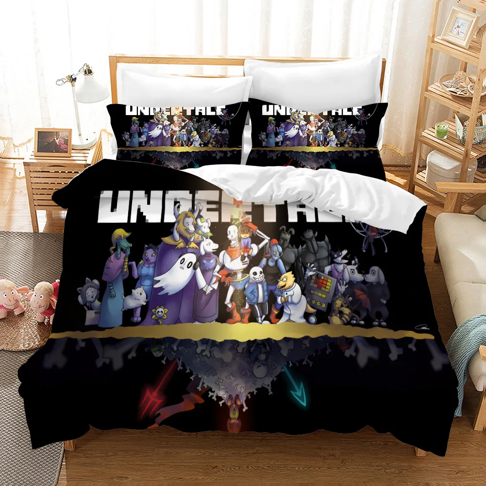 

Undertalel 3D Printed Bedding Set 3d Cartoon Duvet Cover Set Pillow Case Twin Full Queen King Size Bed Linen Bed Sets