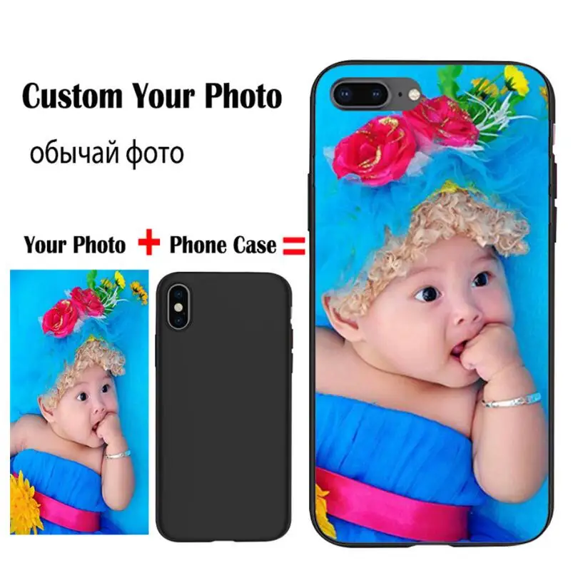 Черный ТПУ чехол для телефона VIP сделай сам iphone Samsung xiaomi huawei создание