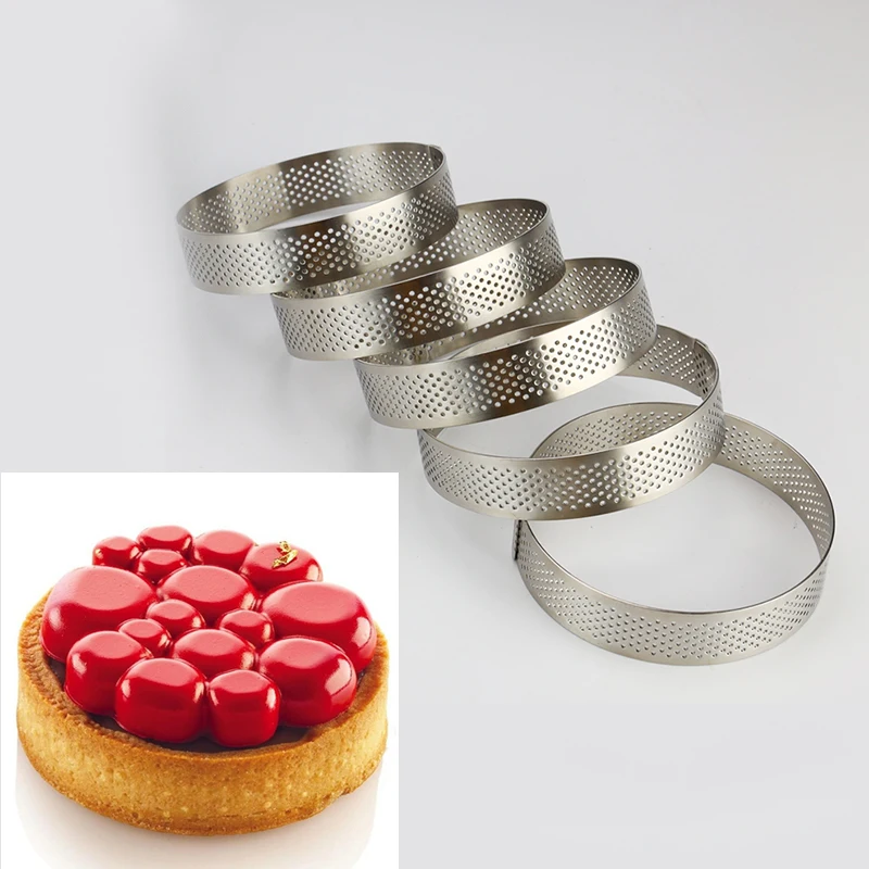 5 шт./компл. кухонные кольца из нержавеющей стали для тортов круглые муссы