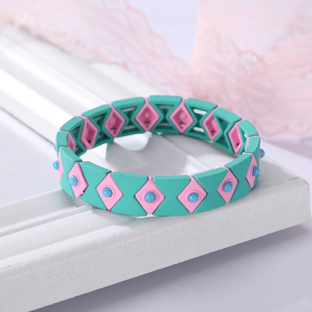 Рыбий крючок растягивающийся Любовь Эмаль Радуга цветной сплав металл Elstic