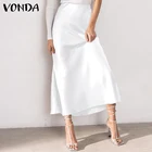 Женская офисная юбка 2021 VONDA, сексуальные длинные юбки с высокой талией для вечеринки, элегантная облегающая юбка на бедрах, женские юбки