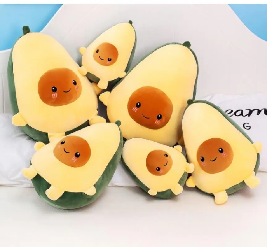 

25cm/ 35cm/ 45cm/ 60cm Plush toy avocado expression pillow children's doll creative birthday gift activity custom gift