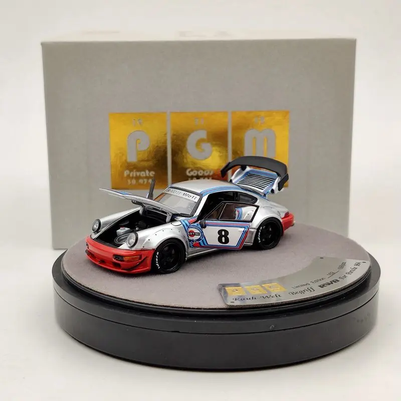 PGM 1:64 для P ~ sche 964 RWB Martini Rauh Welt Begriff #8 литые под давлением модели Ограниченная серия