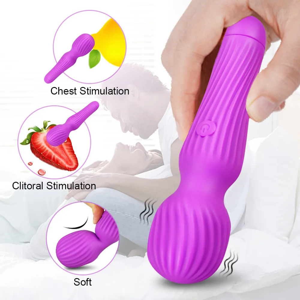 

10 Speeds Clit AV Vibrators For Women Magic Wand G-Spot Clitoris Stimulate Body Massager USB Charging Sex Toys Adult Products