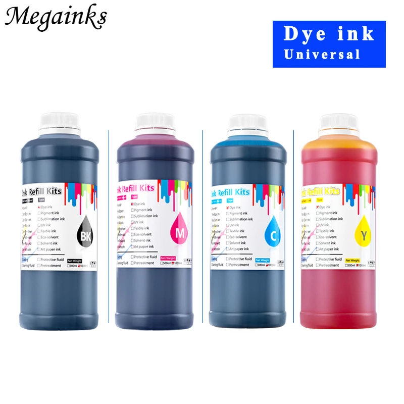 1000 мл 4 вида цветов комплект пополнения чернил на основе красителя для HP 952 953 954 955