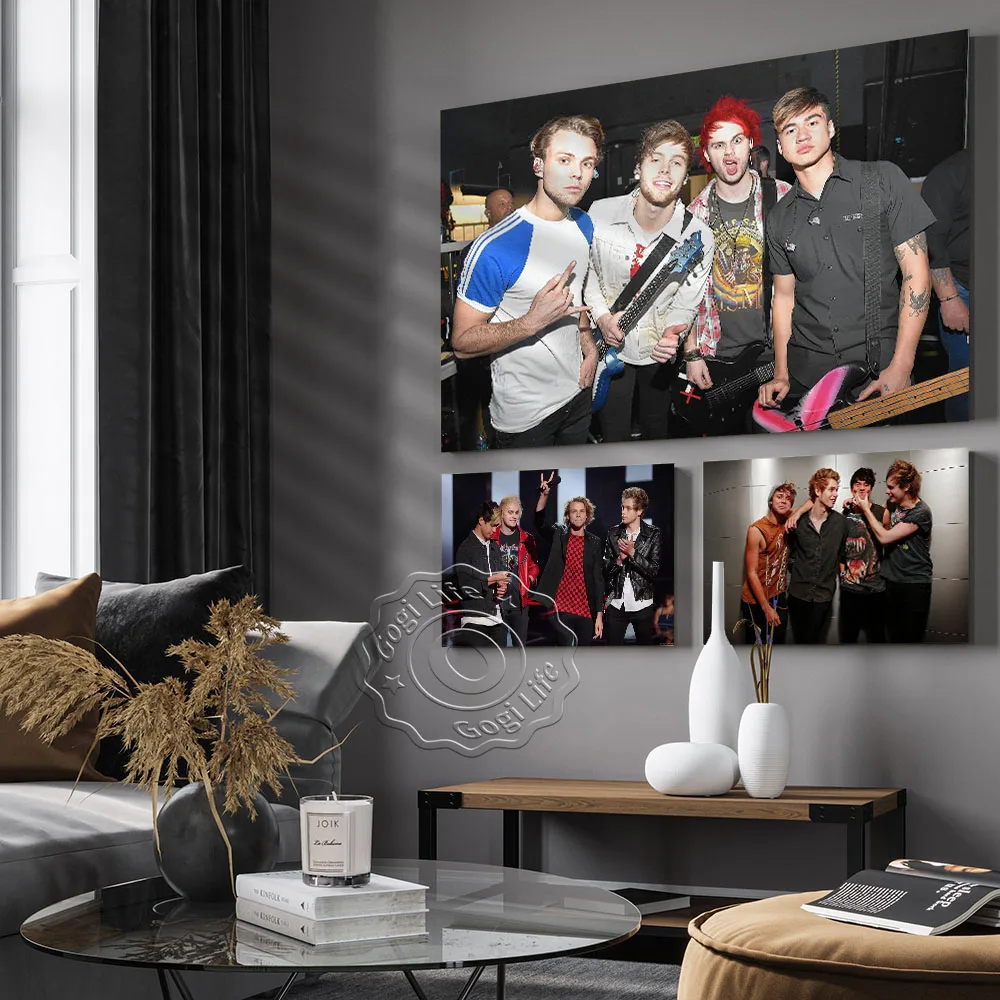

5 Seconds Of Summer Band Poster, Rock Music Wall Decor, 5 Seconds Of Summer Print Art, Rock Star Wall Stickers, Home Decor, Gift