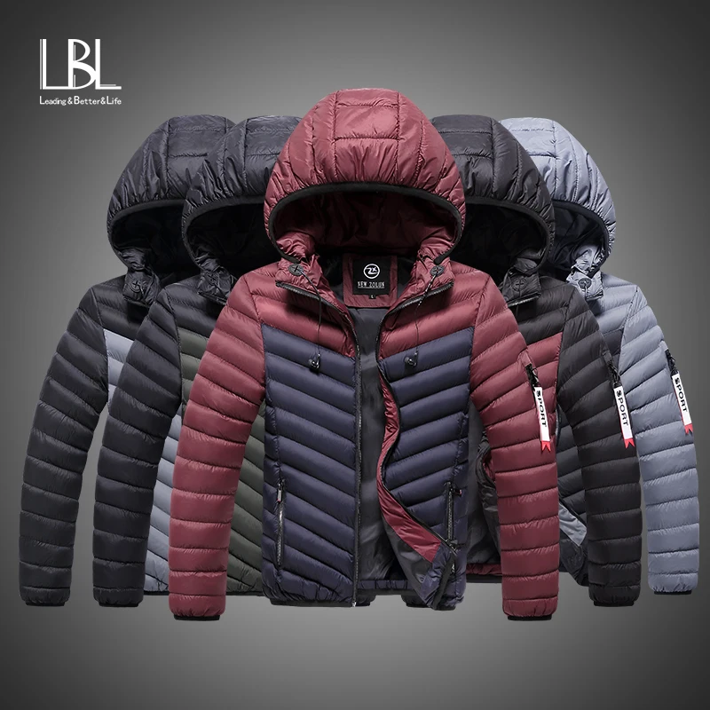 Мужская приталенная куртка на хлопковом наполнителе теплая Повседневная