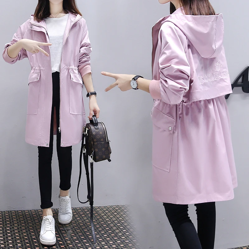 Весна и осень Новый длинный абзац свободный большой размер талия