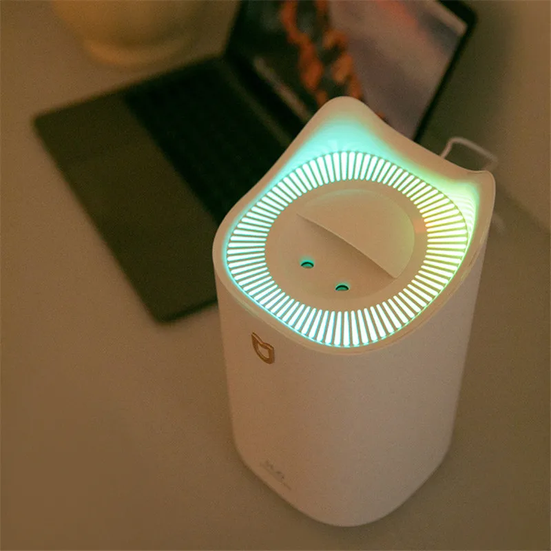 Аромадиффузор с милым котом 3300 мл USB Настольный увлажнитель воздуха цветной