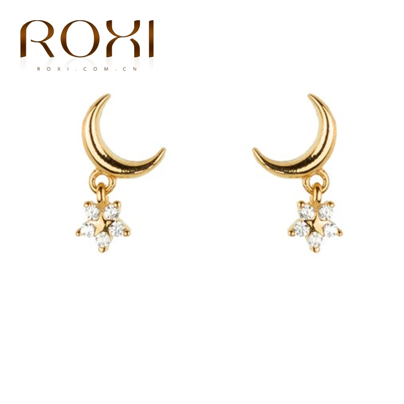 Женские серьги-гвоздики в виде звезд Луны молнии | Украшения и аксессуары